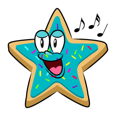 Singing Star Cookie