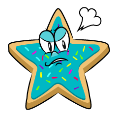 Angry Star Cookie