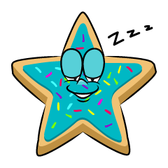 Sleeping Star Cookie
