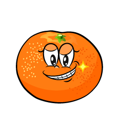 Grinning Mandarin Orange