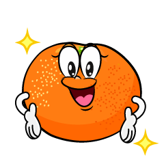 Glitter Mandarin Orange