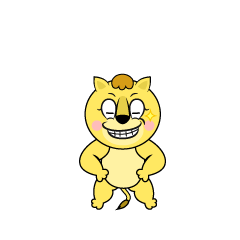 Grinning Lila Lion