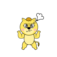Angry Lila Lion