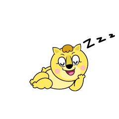 Sleeping Lila Lion