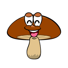 Smiling Brown Mushroom