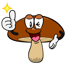 Thumbs up Brown Mushroom