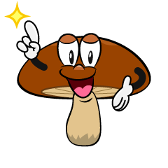 Posing Brown Mushroom