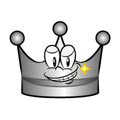 Grinning Silver Crown