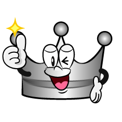 Thumbs up Silver Crown