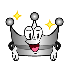 Glitter Silver Crown