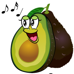 Singing Fresh Avocado
