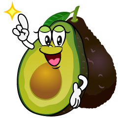 Posing Fresh Avocado