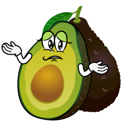 Troubled Fresh Avocado