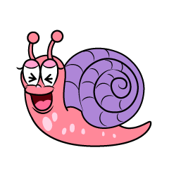Laughing Pink Snail