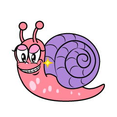 Grinning Pink Snail