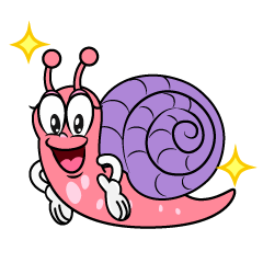 Glitter Pink Snail