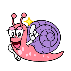 Posing Pink Snail