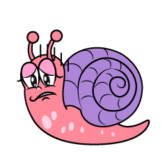 Depressed Pink Snail