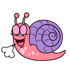 Relaxing Pink Snail