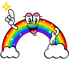 Posing Cloud Rainbow