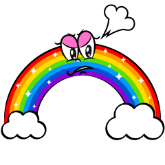 Angry Cloud Rainbow