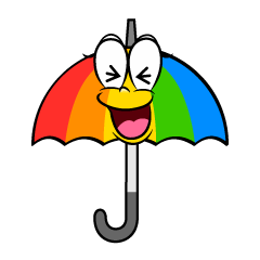 Laughing Rainbow Umbrella