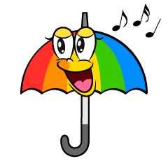 Singing Rainbow Umbrella