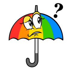 Thinking Rainbow Umbrella