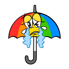 Crying Rainbow Umbrella