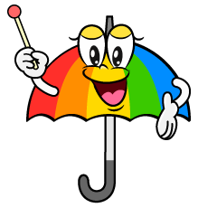 Speaking Rainbow Umbrella