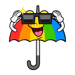 Cool Rainbow Umbrella