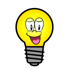 Smiling Light Bulb