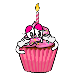 Sad Birthday Cupcake