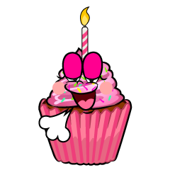 Relaxing Birthday Cupcake