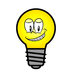 Grinning Light Bulb