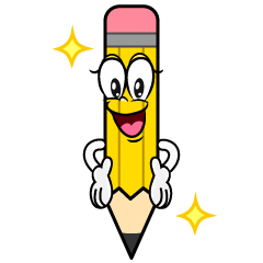 Glitter Yellow Pencil