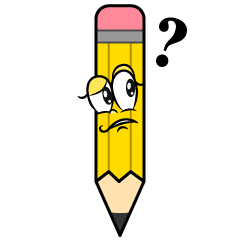 Thinking Yellow Pencil