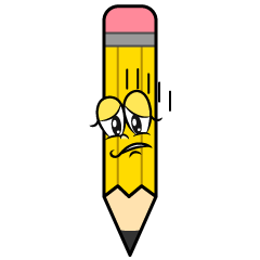 Depressed Yellow Pencil