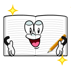 Glitter Open Notebook