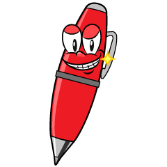 Grinning Red Pen