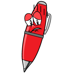 Depressed Red Pen