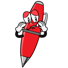 Sad Red Pen