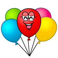 Smiling Colorful Balloon