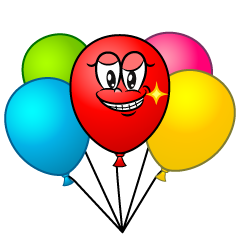Grinning Colorful Balloon