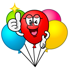 Thumbs up Colorful Balloon