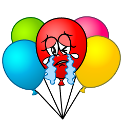 Crying Colorful Balloon