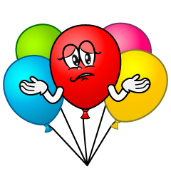 Troubled Colorful Balloon