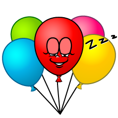 Sleeping Colorful Balloon