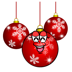 Smiling Christmas Ornaments