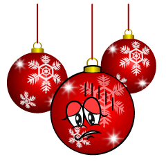 Depressed Christmas Ornaments